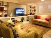 Living Room in Remodeled Basement Northbrook IL