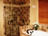 Frameless Shower and Tiled Bath Tub in Northbrook Bathroom Remodel